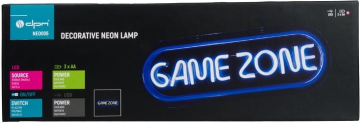 Dekoracyjny neon LED DPM Game zone 42.5 x 13.7 cm (5906881229309) - obraz 6
