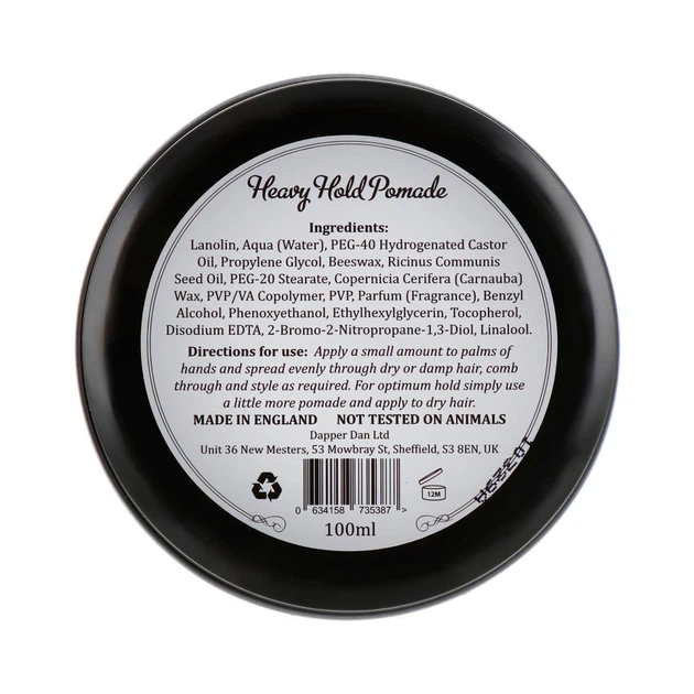 Восковая помада для укладки волос Dapper Dan Heavy Hold Pomade 100 мл - изображение 4