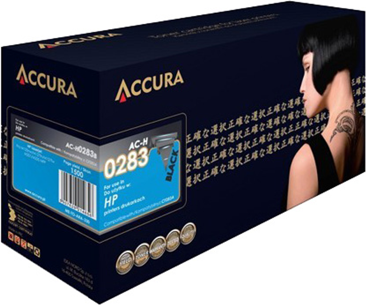 Тонер-картридж Accura для HP No. 83A (CF283A) Black (AC-H0283B) - зображення 1
