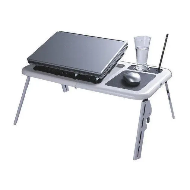 Стол-подставка для ноутбука E-Table с охлаждением и регулировкой наклона и высоты - Фото 3 Стол-подставка для ноутбука E-Table с охлаждением и регулировкой наклона и высоты - изображение 3