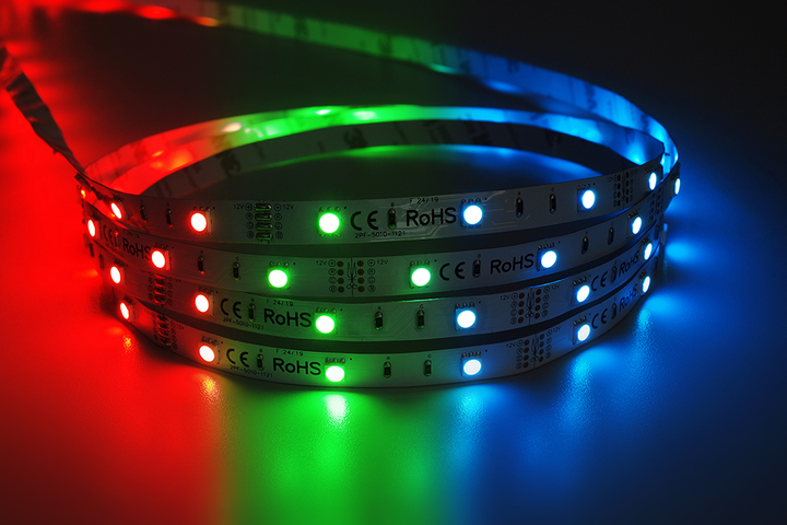 Професійна світлодіодна стрічка MW Lighting RGB 14.4 Вт/м 12В 60LED IP20 5м (5902135158098) - зображення 2