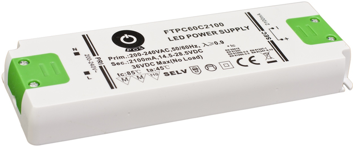 Блок живлення POS LED Driver 700mA/43-86VDC, CC FTPC60C700 (5902135126141) - зображення 1