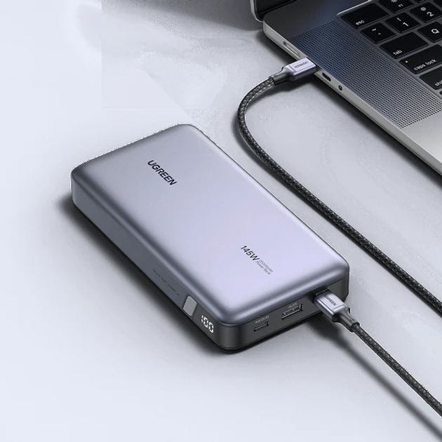 Powerbank Ugreen PB205 25000mAh 145W USB-C Grey (6941876213528) - obraz 3
