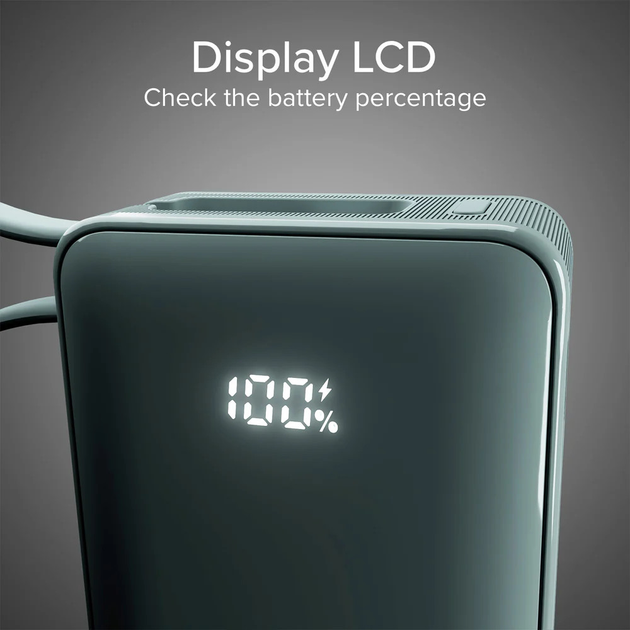 Powerbank SBS 10000mAh 20W USB-C Light Blue (8018417481406) - obraz 3