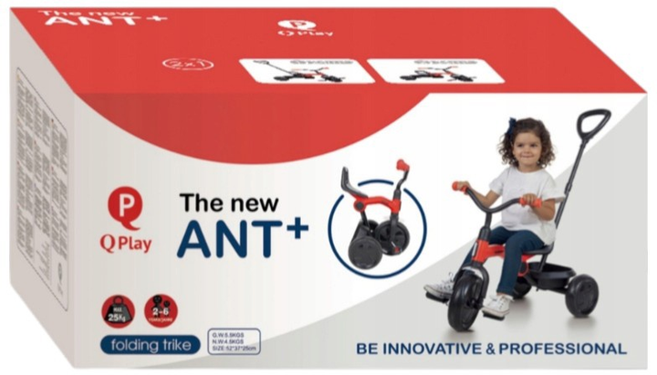 Триколісний велосипед Qplay Ant Plus Red (5061047480700) - зображення 9
