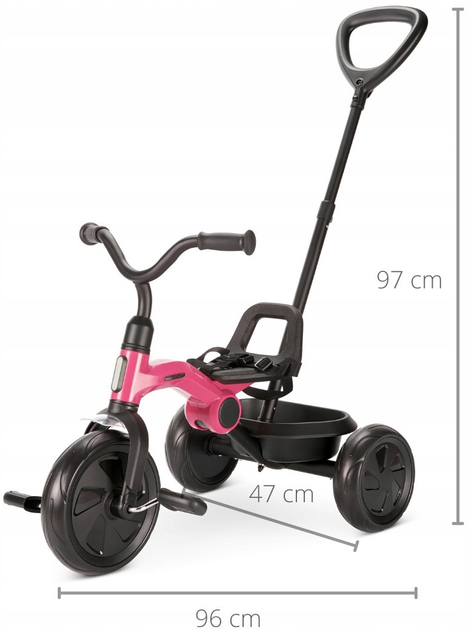 Триколісний велосипед Qplay Ant Plus Rose (5061047480717) - зображення 8