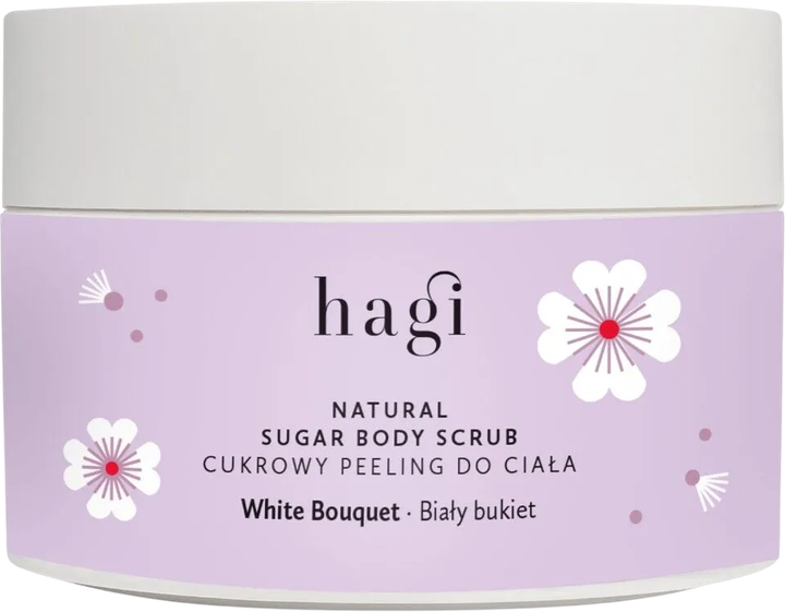 Peeling do ciała Hagi Biały Bukiet cukrowy 200 g (5907296734310) - obraz 1