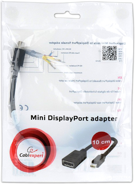 Переходник Cablexpert A-mDPM-DPF-001 Mini DisplayPort - DisplayPort (A ...