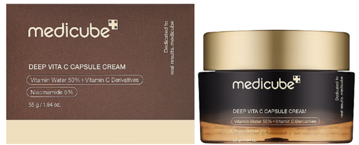 Krem do twarzy Medicube Deep Vita C Capsule Cream rozjaśniający 55 g (8809982769866) - obraz 1