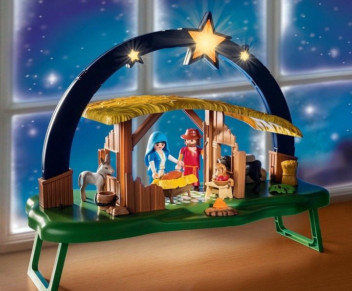 Klocki Playmobil Stajenka z oświetleniem 9494 (4008789094940) - obraz 3