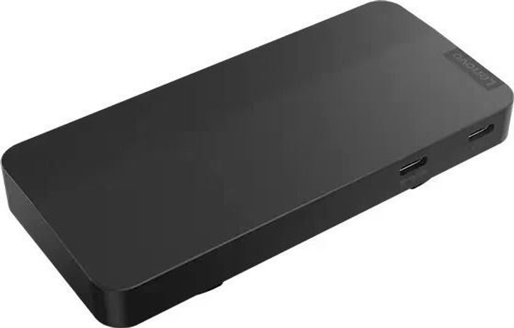 Stacja dokująca Lenovo USB-C Dual Display Travel Dock Black (40B90000WW) - obraz 2