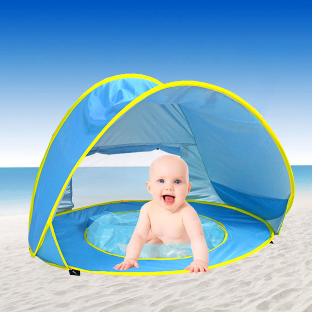 Дитячий намет з басейном WM-BABY POOL розмір 117х79 см Ігровий намет з водним міні басейном - Фото 2 Дитячий намет з басейном WM-BABY POOL розмір 117х79 см Ігровий намет з водним міні басейном - зображення 2