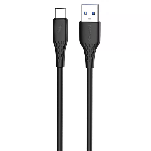 Кабель для зарядки Proove GridLine, USB to Type-C, мощность 27W, длина 1 м, Черный (CCGL15001201) - Фото 1 Кабель для зарядки Proove GridLine, USB to Type-C, мощность 27W, длина 1 м, Черный (CCGL15001201) - изображение 1