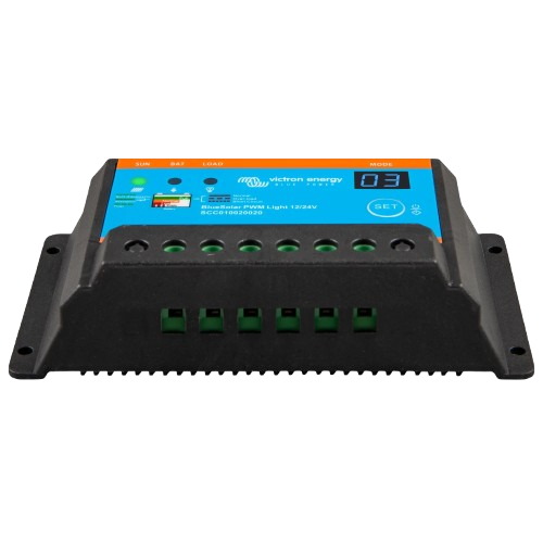 Контролер заряду сонячної батареї Victron Energy BlueSolar PWM-Light Charge Controller 12/24-5, 12/24 В, 5A, Black/Blue - зображення 2