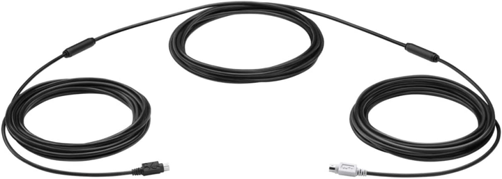 Kabel Logitech Extender Cable for Group Camera mini-DIN - mini DIN 15 m Black (939-001490) - obraz 2