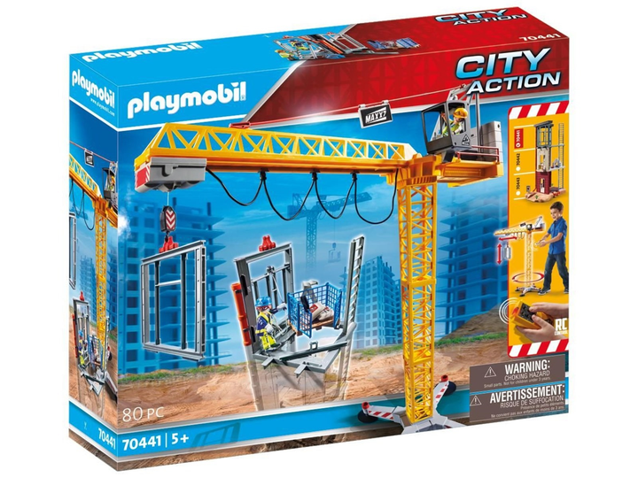 Zdalnie sterowany żuraw Playmobil  z elementem konstrukcyjnym 70441 (4008789704412) - obraz 1