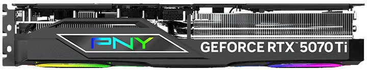 Karta graficzna PNY PCI-Ex GeForce RTX 5070 Ti EPIC-X RGB Triple Fan Plus OC Black 16GB GDDR7 (256bit) (2640/28000) (HDMI, 3 x DisplayPort) (VCG5071T16TFXXPB1-O) - obraz 6