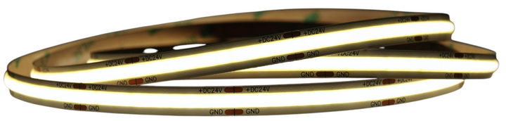Profesjonalna tasma LED MW Lighting UQS COB 8 W/m 12V 320LED 4000K CRI90 IP20 5m (5902135158913) - obraz 1