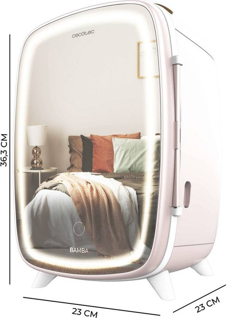 Lodówka kosmetyczna Cecotec CoolingBeauty 6000 Mirror Różowa (8435484044424) - obraz 4