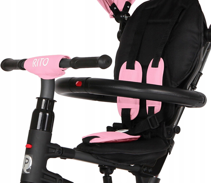 Rowerek trójkołowy Qplay Rito Eva Pink (5061047480069) - obraz 3