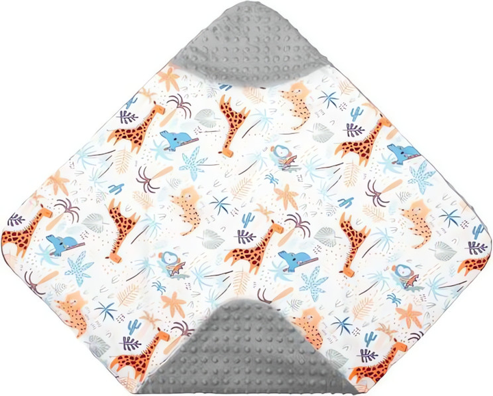 Kocyk do fotelika samochodowego Springos dwustronny z kapturem 77x77 cm (5907719491950) - obraz 8