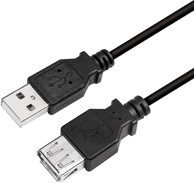 Kabel Logilink USB-A 2 m Black (CU0010B) - obraz 1
