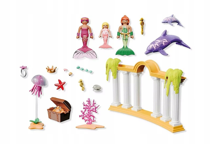 Набір із фігурками Playmobil Princess Magic Русалки зі скарбами та дельфіном 49 шт 71861 (4008789718617) - зображення 2
