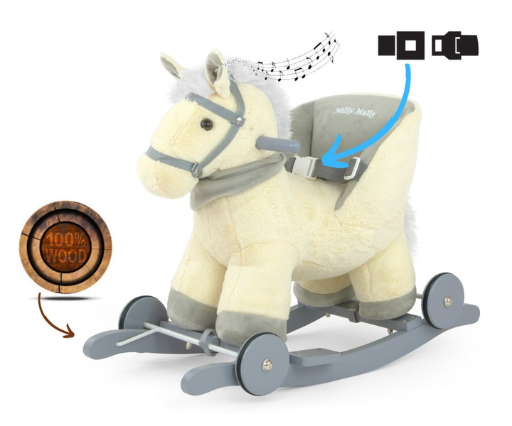 Konik na biegunach Milly Mally Polly Beige (5901761124002) - obraz 4