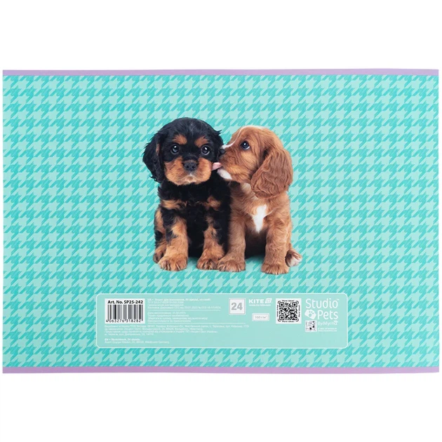 Набор альбомов для рисования Kite Studio Pets 24 листа A4 на скобе 12 шт (SP25-242) - Фото 10 Набор альбомов для рисования Kite Studio Pets 24 листа A4 на скобе 12 шт (SP25-242) - изображение 10