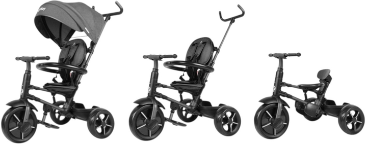 Rowerek trójkołowy Qplay Rito Star Black (5061047480236) - obraz 4
