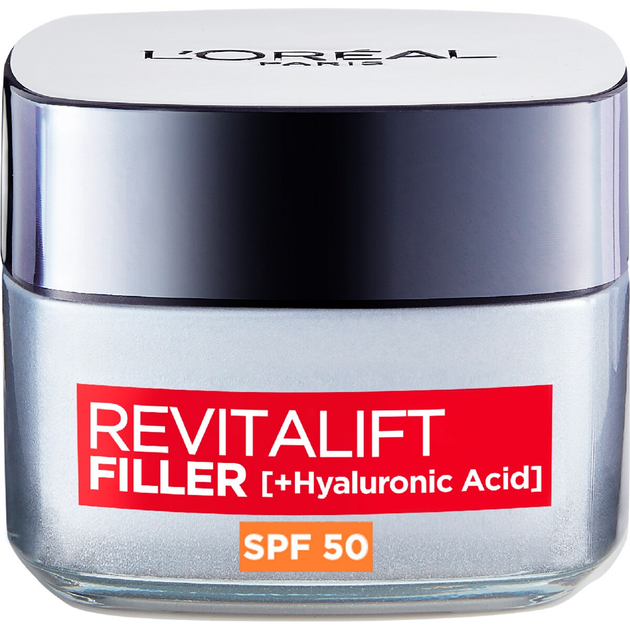 Krem do twarzy L'Oreal Paris Revitalift Filler SPF 50 z kwasem hialuronowym 50 ml (3600523982790) - obraz 2