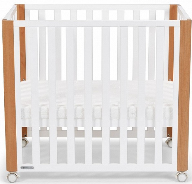 Drewniane łóżeczko Kinderkraft Koya z funkcją kojca i materacem Białe (5902533914807) - obraz 2