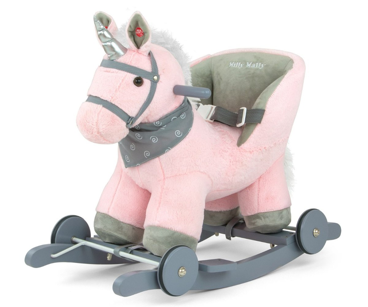 Konik na biegunach Milly Mally Polly Pink Jednorożec (5901761123999) - obraz 1