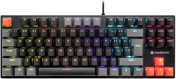 Klawiatura przewodowa Tracer GameZone Blade 87 USB Black (TRAKLA47374) - obraz 1