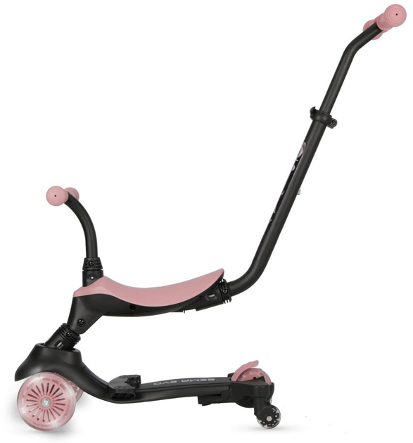 Самокат дитячий Qplay Sema Evo 3 в 1 Coral Pink (6310) (5061047482049) - зображення 2