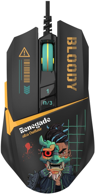 Миша A4Tech Bloody W63 Max USB Renegade Midnight (4711421000536) - зображення 1