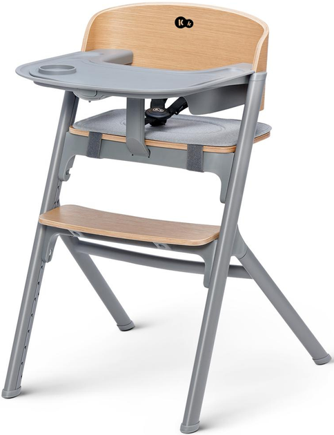 Дерев'яний стільчик для годування Kinderkraft Livy Oak з гойдалкою Calmee (5902533919031) - зображення 2