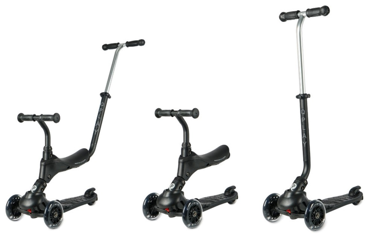 Самокат дитячий Qplay Sema Pro 3 в 1 Black (5690) (5061047481233) - зображення 4