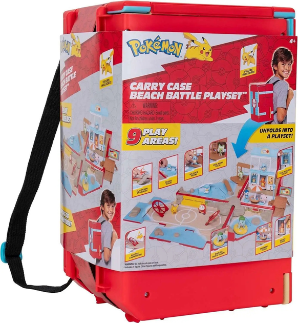 Zestaw zabawek Jazwares Pokémon Carry Case Beach Playset PKW3424 (191726509004) - obraz 1