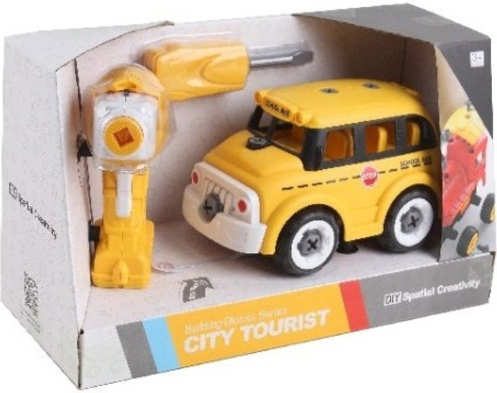 Шкільний автобус Contruck R/C Diy зі звуком 520563 (5700135205633) - зображення 1