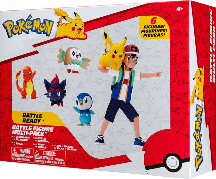 Zestaw figurek superbohaterów Jazwares Pokémon Battle 12 cm PKW3781 (191726714323) - obraz 1