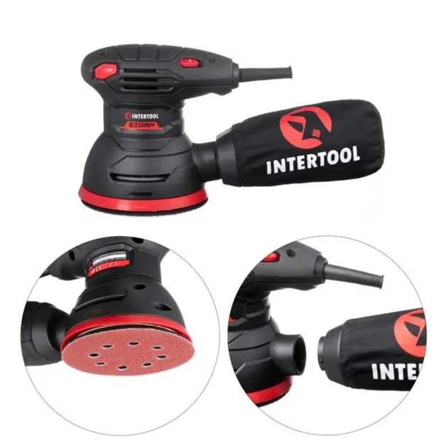 Эксцентриковая шлифмашина Intertool 300 Вт Storm (WT-0541) - изображение 2
