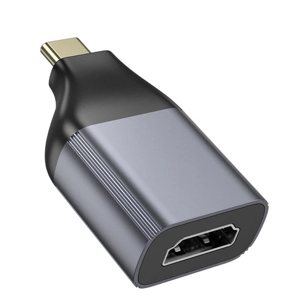 Перехідник – адаптер HOCO UA33 Type-C to HDTV, Metal Gray - зображення 3