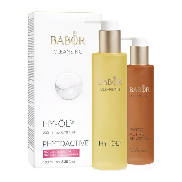 Набір для догляду за обличчям Babor HY-ÖL Очищувальна олійка 200 мл + Phytoactive Sensitive очищувальний крем для обличчя 100 мл (4015165357940) - зображення 1