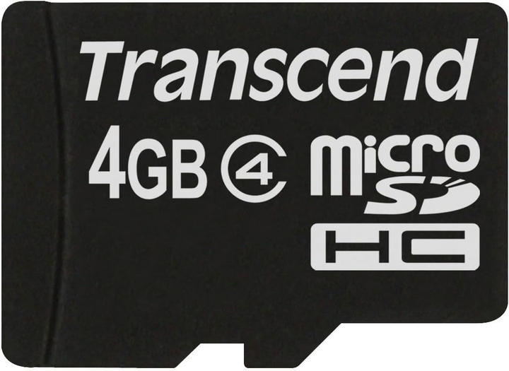 Karta pamięci Transcend microSDHC 4GB Class 4 (TS4GUSDC4) - obraz 1