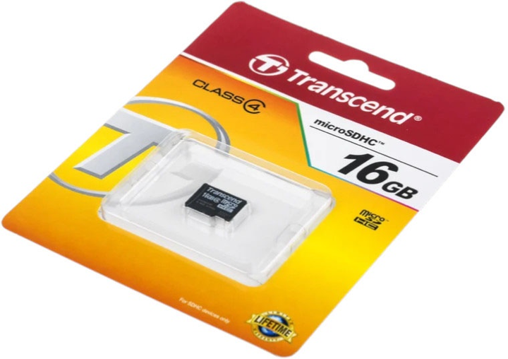 Karta pamięci Transcend microSDHC 16GB Class 4 (TS16GUSDC4) - obraz 2
