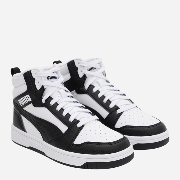 Trzewiki młodzieżowe chłopięce Puma Rebound V6 Mid Jr 39383101 35.5 (3UK) Białe (4065454935779) - obraz 2