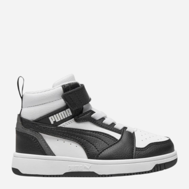 Дитячі демісезонні черевики для хлопчика Puma Rebound V6 Mid AC+ PS 39383201 27.5 (9.5UK) Чорні (4065454846679) - зображення 1