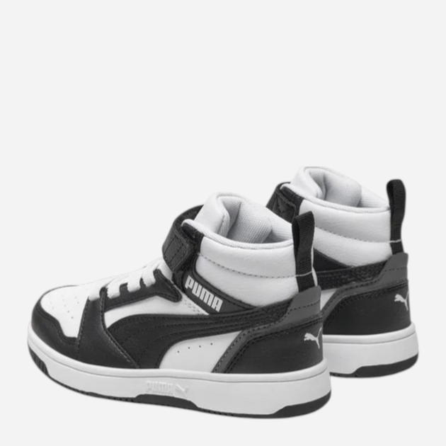 Дитячі демісезонні черевики для хлопчика Puma Rebound V6 Mid AC+ PS 39383201 27.5 (9.5UK) Чорні (4065454846679) - зображення 3