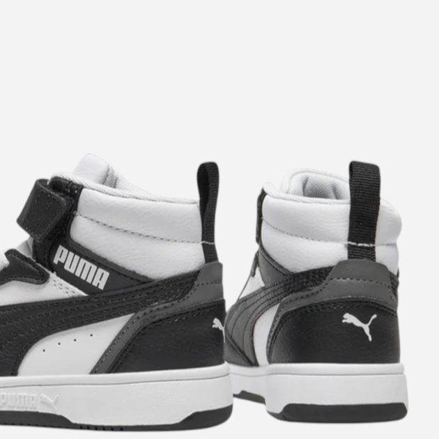Дитячі демісезонні черевики для хлопчика Puma Rebound V6 Mid AC+ PS 39383201 28.5 (10.5UK) Чорні (4065454846693) - зображення 4